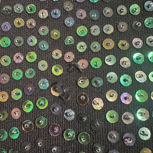 Vintage black sequin tank top - Picture 5 of 7